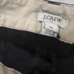 J crew black chino shorts size 00